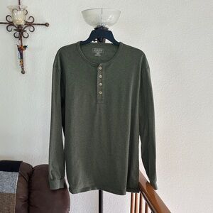 Pendleton Dark Green Long Sleeve Henley